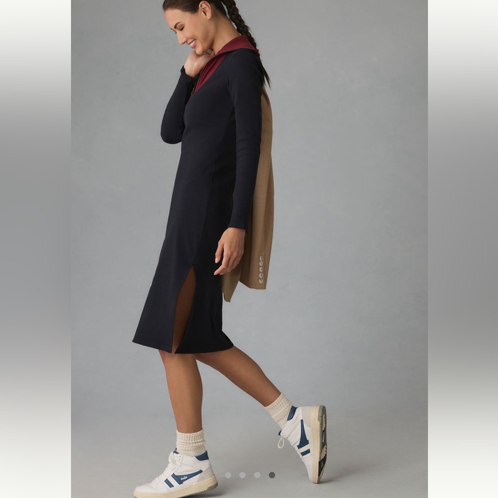 Daily Practice by Anthropologie Long-Sleeve
Ribbed Midi Dress - Picture 2 of 4